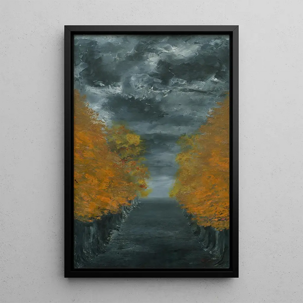 L'Avenue - August Strindberg — indrammet kunstværk på væggen