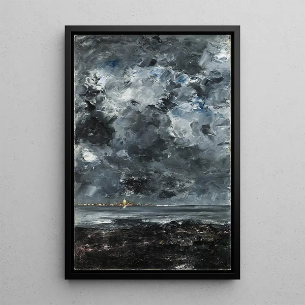 Reproduktion af maleriet La Ville - August Strindberg