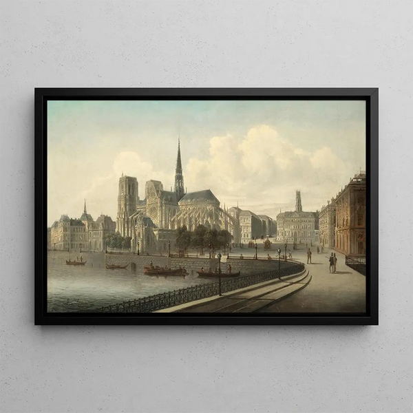 Notre-Dame de Paris - August von Siegen — indrammet kunstværk på væggen
