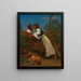 Le Baiser II - August von Pettenkofen — indrammet kunstværk på væggen