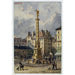 La place du Châtelet et la fontaine des Palmiers - Auguste Sébastien Bénard — visning af kunstværket
