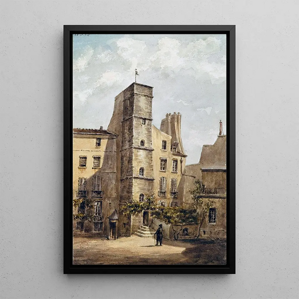 Reproduktion af maleriet Maison 14 rue Chanoinesse - Auguste Sébastien Bénard