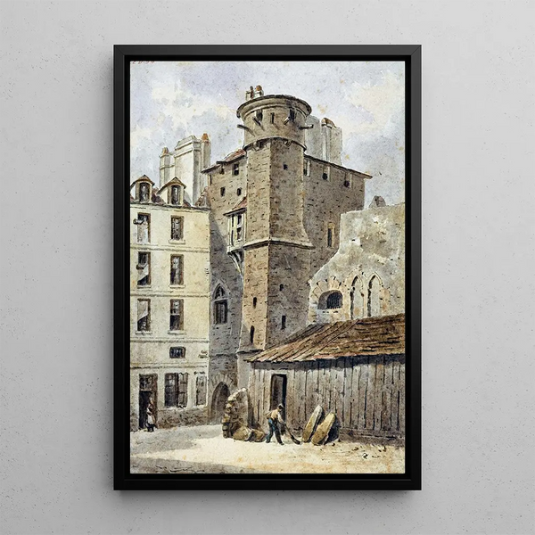 Reproduktion af maleriet Tour Saint-Jean de Latran - Auguste Sébastien Bénard