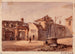 Vue des restes de l'église Saint-Martin place de la collégiale faubourg Saint-Marcel - Auguste Sébastien Bénard — visning af kunstværket