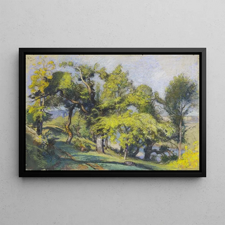 Auguste Louis Lepre - Chestnut Trees above a River.webp