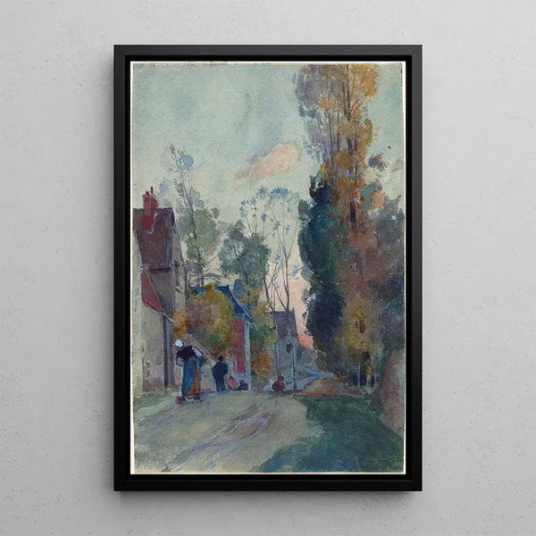Rue de Jouy-le-Comte - Auguste Louis Lepère — indrammet kunstværk på væggen