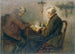 det gamle landbrugsparet på bordet - Auguste Schepp Source: Tableau Vieux couple de fermiers à table - Auguste Schepp | Reproduction — visning af kunstværket
