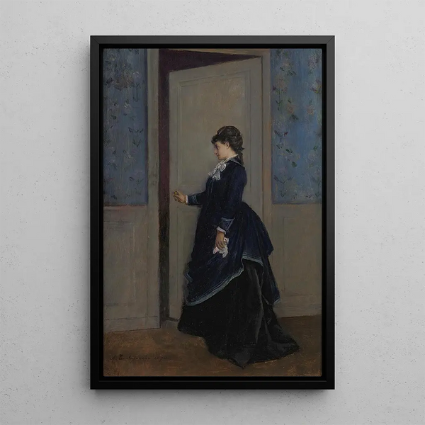 Reproduktion af maleriet En elegant dame - Auguste Toulmouche