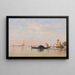 Vue sur Venise - Auguste Veillon — indrammet kunstværk på væggen