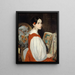 Leopoldine i Timebogen - Auguste de Châtillon — indrammet kunstværk på væggen