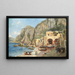La Plage à Capri - Augustus Tulk — indrammet kunstværk på væggen