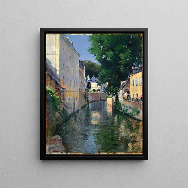 La rivière Isole Quimper - Aureliano de Beruete — indrammet kunstværk på væggen