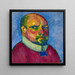 Selvportræt - Alexej von Jawlensky — indrammet kunstværk på væggen