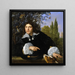 Selvportræt - Bartholomeus van der Helst — indrammet kunstværk på væggen