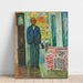 Reproduktion af maleriet Selvportræt - Edvard Munch