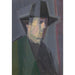 Reproduktion af maleriet Selvportræt maleri - Georges Valmier