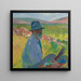 Selvportræt La Bastide du Vert - Henri Martin — indrammet kunstværk på væggen