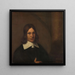 Selvportræt - Pieter De Hooch — indrammet kunstværk på væggen