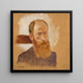 Selvportræt i Villeneuve-sur-Yonne - Édouard Vuillard — indrammet kunstværk på væggen