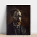 Reproduktion af maleriet Selvportræt med pibe - Vincent van Gogh