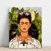 Reproduktion af maleriet Selvportræt med en tornekrans - Frida Kahlo