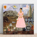 Reproduktion af maleriet Frida Kahlo's selvportræt på grænsen mellem Mexico og USA af Frida Kahlo