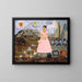 Reproduktion af maleriet Frida Kahlo's selvportræt på grænsen mellem Mexico og USA af Frida Kahlo