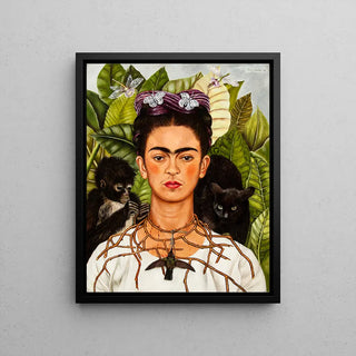 Selvportræt med en tornekrans - Frida Kahlo