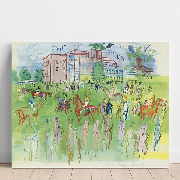 Reproduktion af maleriet Avant le Départ, Ascot - Raoul Dufy