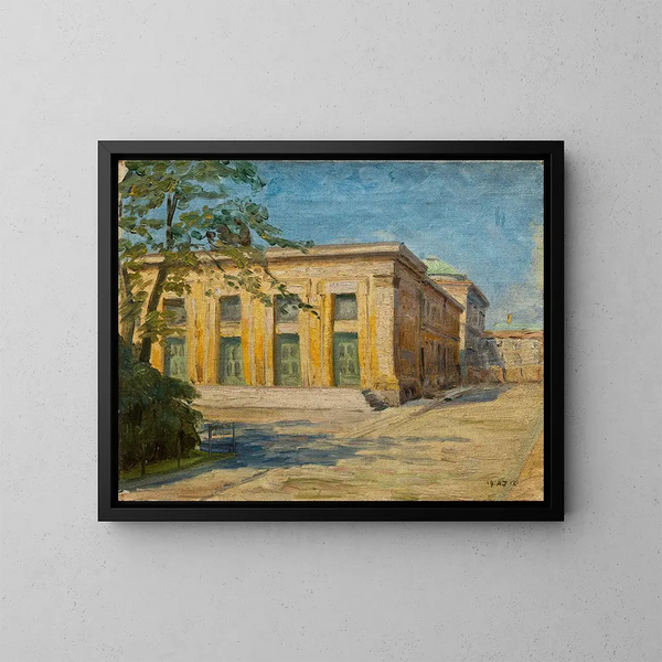 Musée Thorvaldsens - Axel Johansen — indrammet kunstværk på væggen