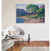 Reproduktion af maleriet af badende i Saint-Tropez - Maximilien Luce