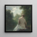 siddende bagfra badende - Henri Fantin-Latour — indrammet kunstværk på væggen