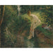 Reproduktion af maleriet Baderinde i skoven - Camille Pissarro