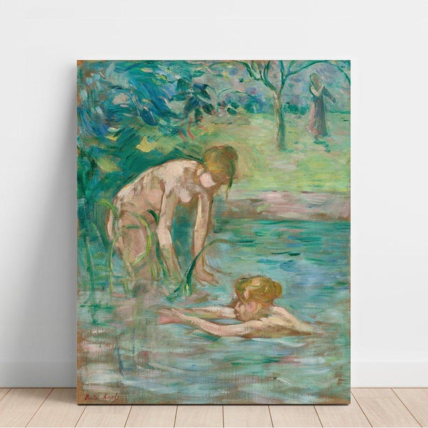 Reproduktion af maleriet Badesøstre - Berthe Morisot
