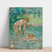 Reproduktion af maleriet Badesøstre - Berthe Morisot