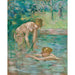 Reproduktion af maleriet Badesøstre - Berthe Morisot