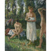 Reproduktion af maleriet Badesøstre - Camille Pissarro