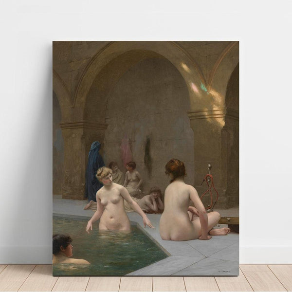 Reproduktion af maleriet af Badende kvinder - Jean-Léon Gérôme