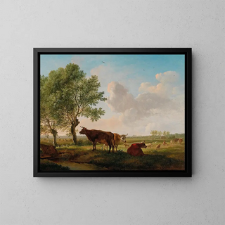 Balthasar Paul Ommeganck - Cattle in the Meadow.webp