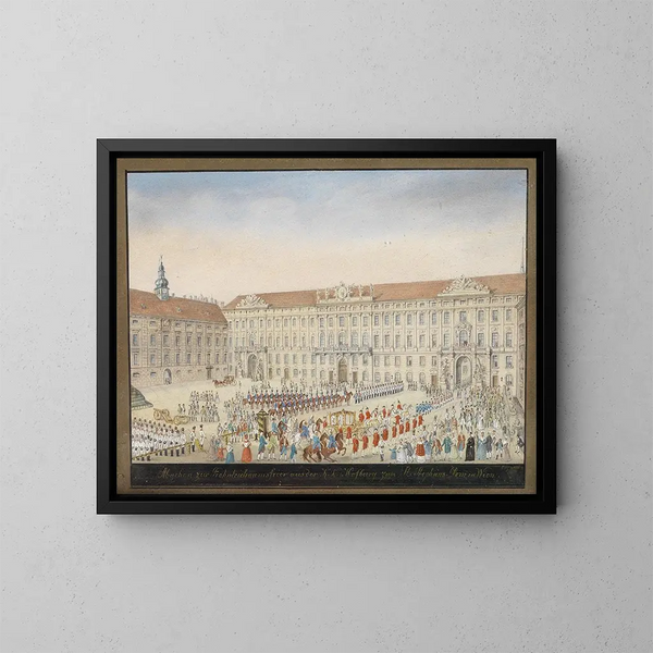 Fête-Dieu - Balthasar Wigand — indrammet kunstværk på væggen