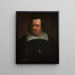Portrait af Jean-Jacques Chifflet - Balthasar van Meurs — indrammet kunstværk på væggen