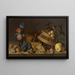 blomster, frugt, skaller og insekter - Balthasar van der Ast — indrammet kunstværk på væggen