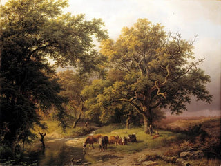 Barend Cornelis Koekkoek - Brook by the Edge of the Woods.webp