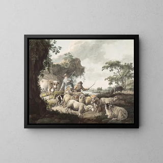 Barend Hendrik Thier - Herders met vee.webp