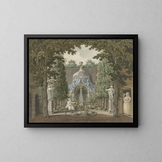 Barend Hendrik Thier - Theatre Scene in a City Garden.webp