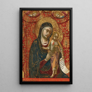Barnaba Da Modena - Madonna and Child with two angels.webp