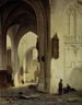Indendørs af kirken - Bartholomeus Johannes van Hove — visning af kunstværket