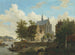Traversée en færge i Haarlem - Bartholomeus Johannes van Hove — visning af kunstværket