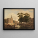 Vue estivale de la ville - Bartholomeus Johannes van Hove — indrammet kunstværk på væggen