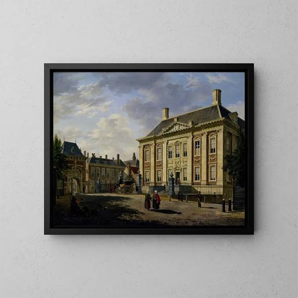 Le Mauritshuis i Den Haag - Bartholomeus Johannes van Hove — indrammet kunstværk på væggen